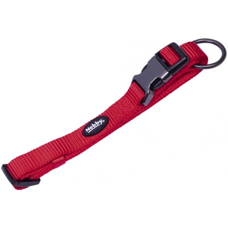 Nobby CLASSIC COMFORT obojok nylon červený XS-S 30-45cm