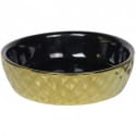 Nobby GOLD keramická miska pre mačky čierna so zlatým dekorom 14x4cm / 0,25l