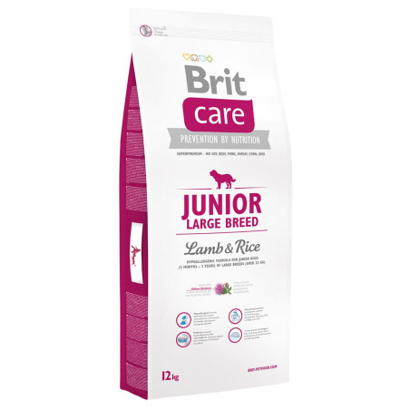 Brit Care Dog Junior Large Breed Lamb & Rice 12kg