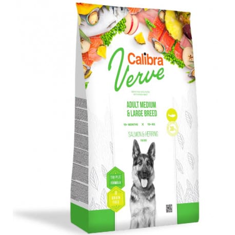 Calibra Dog Verve GF Adult M&L Salmon&Herring 12kg