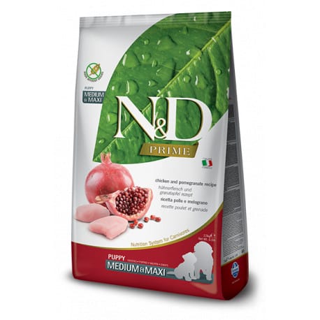 N&D PRIME DOG Puppy M/L Chicken & Pomegranate 12kg