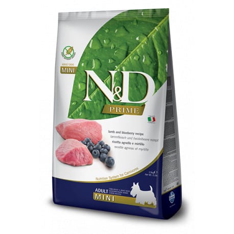 N&D PRIME DOG Adult Mini Lamb & Blueberry 7kg