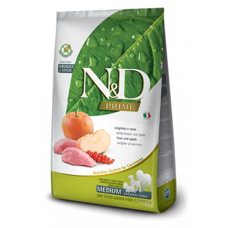 N&D PRIME DOG Adult M/L Boar & Apple 2,5kg