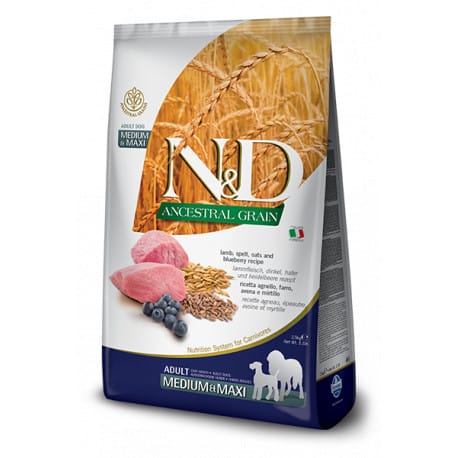 N&D LG DOG Adult M/L Lamb & Blueberry 2,5kg