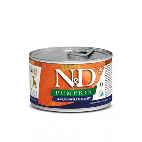 N&D DOG PUMPKIN Puppy Lamb & Blueberry Mini 140g