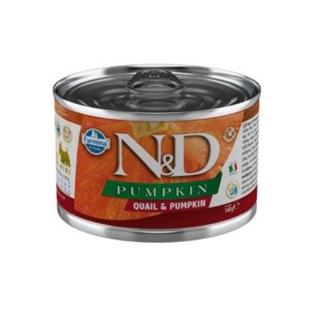 N & D DOG PUMPKIN Adult Quail & Pumpkin Mini 140g