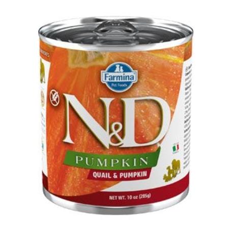 N & D DOG PUMPKIN Adult Quail & Pumpkin 285g