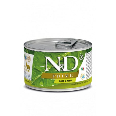 N&D DOG PRIME Adult Boar & Apple Mini 140g