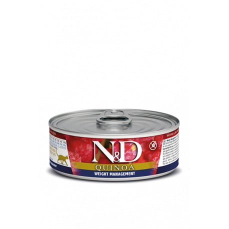 N&D CAT QUINOA Weight Management Lamb & Brocolli 80g  (