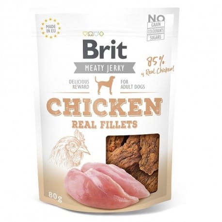 Brit Jerky Chicken Fillets 80g