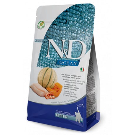 N&D OCEAN CAT Kitten Cod & Shrimp&Pumpkin&Melon 1,5kg