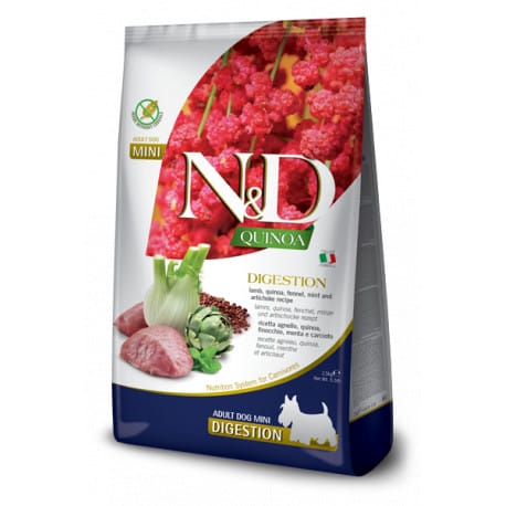 N&D Quinoa DOG Digestion Lamb & Fennel Mini 2,5kg