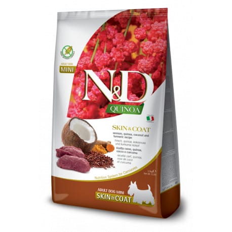 N&D Quinoa DOG Skin & Coat Venison & Coconut Mini 2,5g