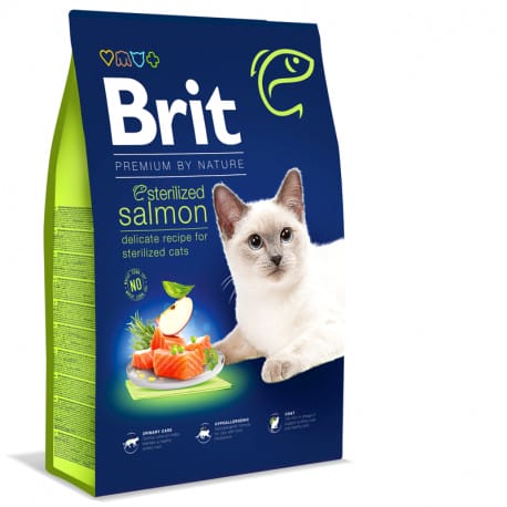 Brit Premium Cat by Nature Sterilized Salmon 800g