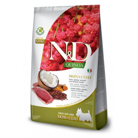 N&D Quinoa DOG Skin & Coat Duck & Coconut Mini 800g