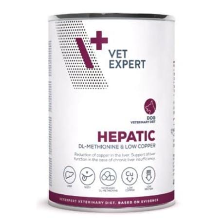 VetExpert VD 4T Hepatic Dog konzerva 400g