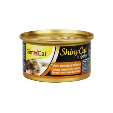 Gimpet mačka konz. ShinyCat tuniak + kreveta + maltóza 70g