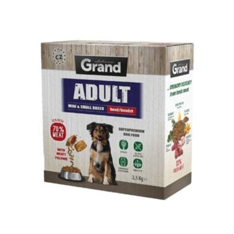 GRAND Adult mini&small breed hovězí 2,5kg