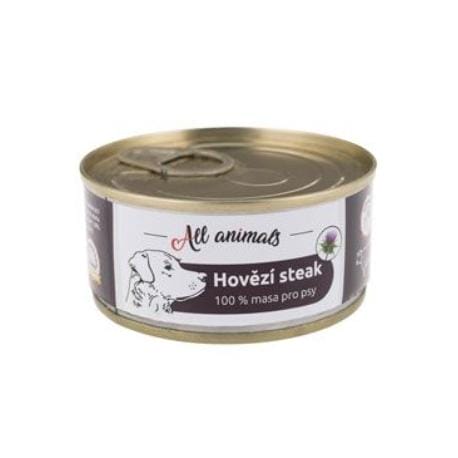 All Animals DOG hovězí steak 100g