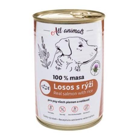 All Animals DOG losos mletý s rýží 400g