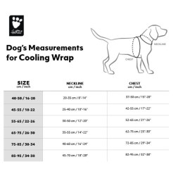 Vesta chladící Hurtta Cooling Wrap 75-85 modrá