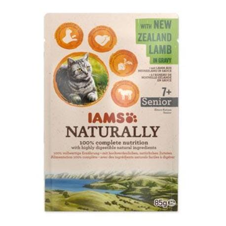 Iams Cat Senior jehněčí v omáčce kapsa 85g