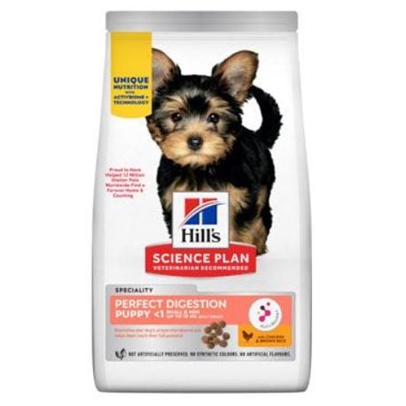 Hill's Can. SP+AB PftDig Puppy Sm&Mini Chicke Rice 4kg