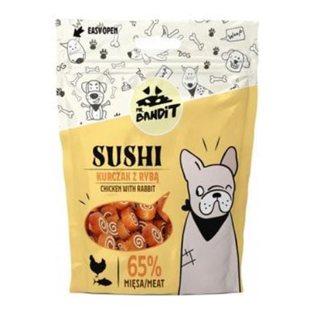 VetExpert Mr.Bandit pochoutka SUSHI kuře a ryba 80g