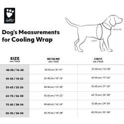 Vesta chladící Hurtta Cooling Wrap 45-55 kurkumová