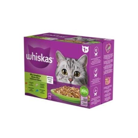 Whiskas kaps. Core Mix.výběr želé 12x85g