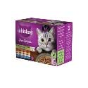 Whiskas vreciek. Pure Delight mix v želé 12x85g