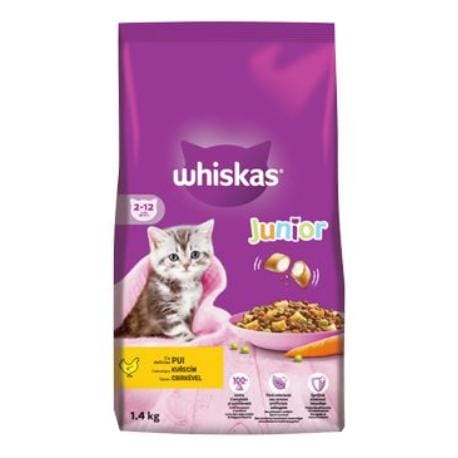 Whiskas Dry Junior s kuřecím 1,4kg