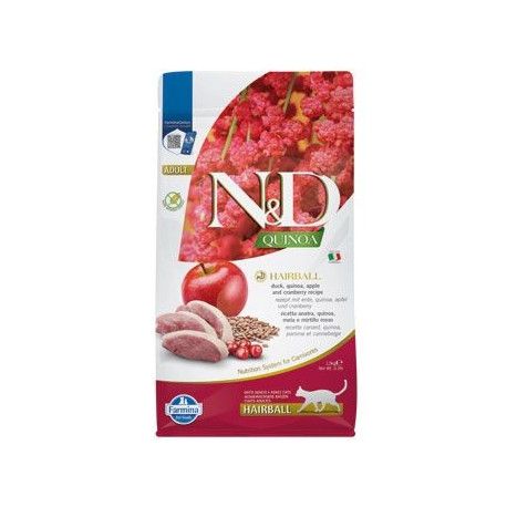 N&D Quinoa CAT Hairball Duck & Cranberry 1,5kg