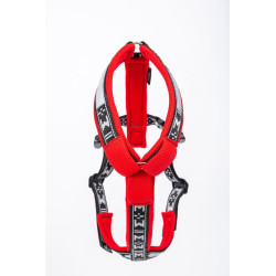 Manmat postroj SMART červeno-šedý XXL57-60 cm