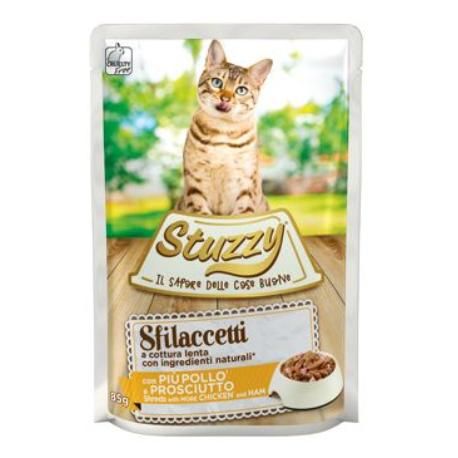 Stuzzy Cat kapsa Adult šunka 85G