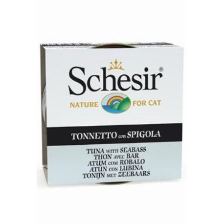 Schesir Cat konz. Adult tuňák/moř. okoun 85G