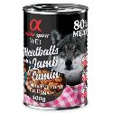 Alpha Spirit Dog Meatballs lamb with cumin 400g