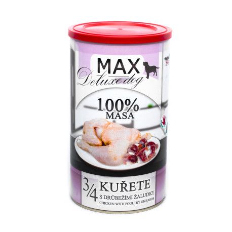 Sokol Falco Max Deluxe dog 3/4 kuřete s žaludky 1200g