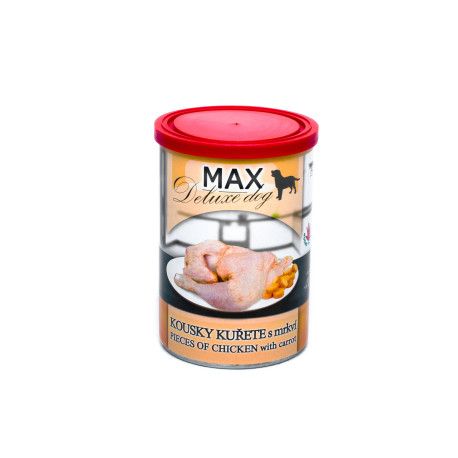 Sokol Falco Max Deluxe dog kuřecí kousky s mrkví 400g