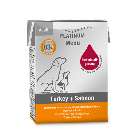 Platinum Menu Turkey+Salmon 385g