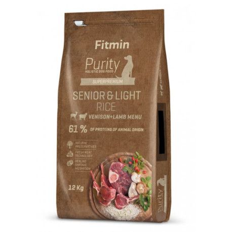 Fitmin Dog Purity Rice Senior&Light Venison&Lamb 12kg