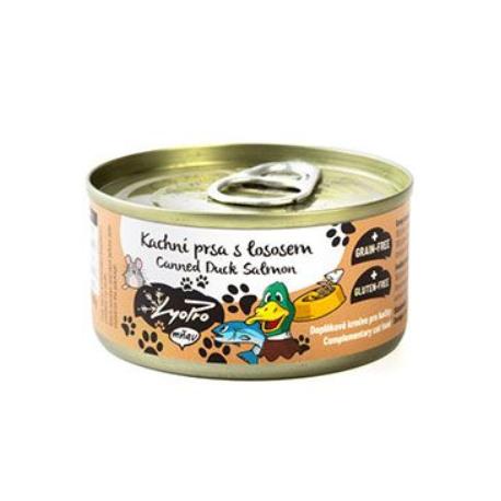 Lyopro CAT konz. Kachní prsa s lososem 85g