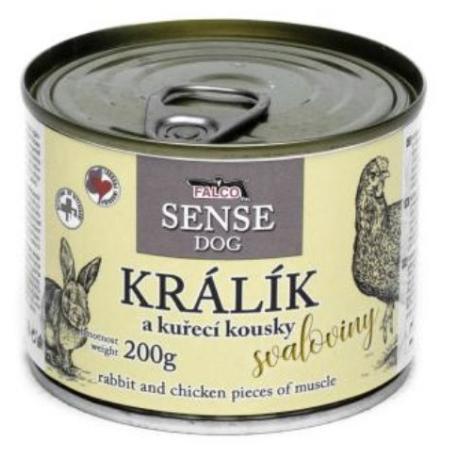 Sokol Falco SENSE DOG králík a kuřecí 200g