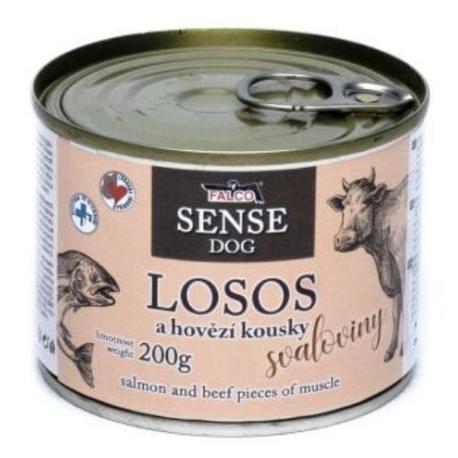 Sokol Falco SENSE DOG losos a hovězí 200g