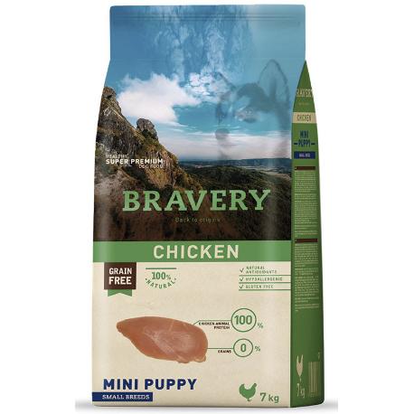 BRAVERY dog PUPPY mini CHICKEN 7kg