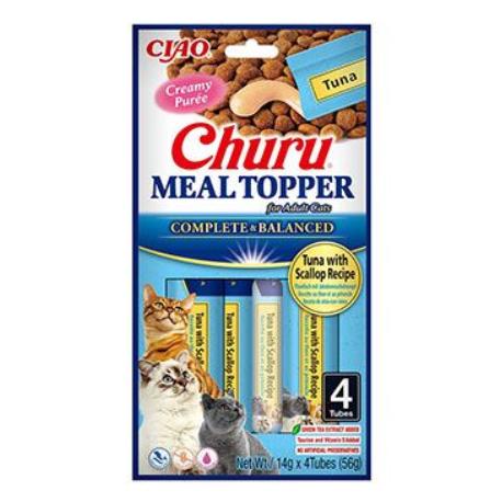 Churu Cat Meal Topper Tuna with Scallop Recipe 4x14g