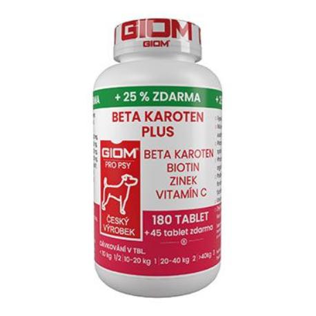 Giom S pes Beta-karoten plus 180 tbl+25% zdarma