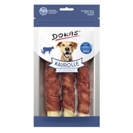 Dokas - Tyčky z hovězí k. obalené kachním 150g - 3ks