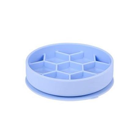 Miska Slow Feeder SILICONE modrá M Zolux