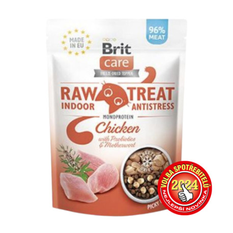 Brit Raw Treat Cat Indoor&Antistress, Chicken 40g